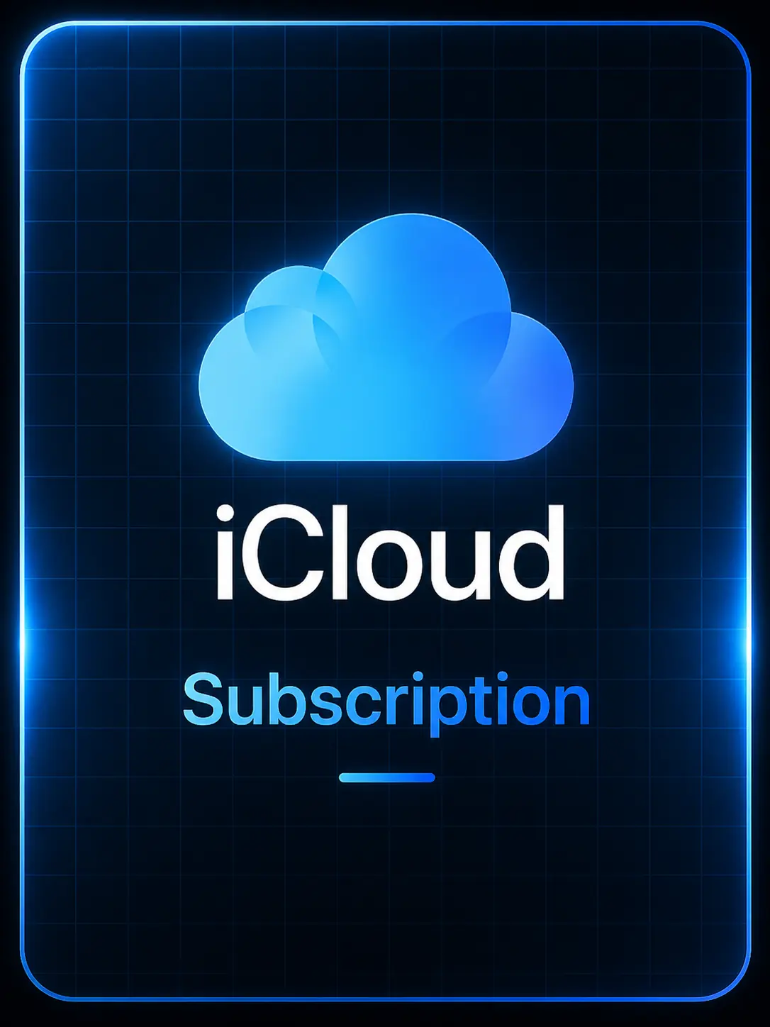 iCloud Storage 200GB–1TB -